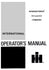 International Harvester 815 and 915 Combine Owner Operators Manual IH