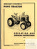 Massey Harris Pony Tractor Operating Service Manual