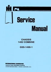 International Harvester 1482 Combine Chassis Service Shop Repair Manual IH