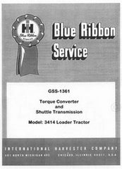 International 3414 7000 Fork Torque Converte Shuttle Transmission Service Manual