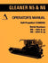 Allis Chalmers N5 1501up N6 2001 Self Propelled Gleaner Combine Operators Manual