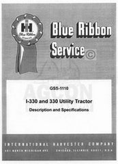 INTERNATIONAL I-330 330 Utility Specs. Service Manual