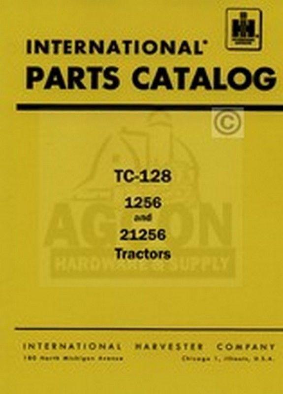 Farmall 1256 International 21256 Part Catalog Manual Ch