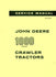 John Deere Model 1010 1000 Crawler Tractor Service Shop Manual JD