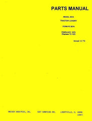 International Harvester 3514 Wheel Loader Tractor Parts Catalog Manual IH