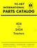 International 424 2424 Tractor Parts Catalog Manual TC-107