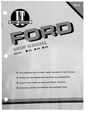 Shop Manual Ford 2N 2-N 8N 8-N 9N 9-N Tractor