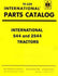 Farmall International 544 2544 Parts Catalog Manual IH