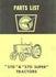 Cockshutt 570 Tractor Repair Parts List Manual