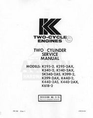 Kohler K399-2AX K440-2 K440-2AS K618-2 Service Manual