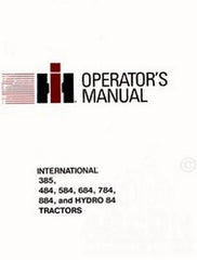 INTERNATIONAL 385 484 584 684 Tractor Operators Manual