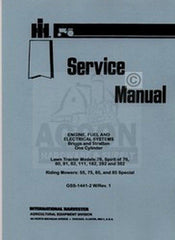 CADET 76 80 81 82 Engine Fuel Electrical Service Manual