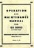 Hercules QX 6 Six Cylinder Operators Service Manual