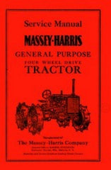 Massey Harris 4WD Four Wheel Drive General Purpose GP  Tractor Service Manual