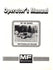 Massey Ferguson MF-200 MF200 Rectangular Baler Owners Operators Manual