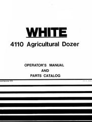 White Oliver Model 4110 Agricultural Dozer Operators and Parts Manual