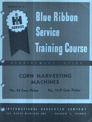 INTERNATIONAL 24 14 P 14-P Corn Picker Service Manual