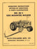 Allis Chalmers 80 S Side Mount Mower Operators Manual