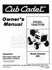 IH CUB CADET 882 882D Diesel Owners Operators Manual
