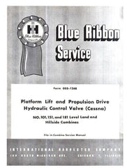 International 101 151 181 Combine Drive Service Manual