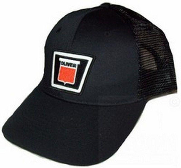 Oliver New Logo Tractor Black Mesh 6p Hat - Cap Gift