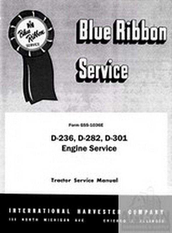 FARMALL D 236 282 301 Tractor Engine Service Manual