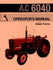 ALLIS CHALMERS 6040 Diesel Tractor Operators Manual AC