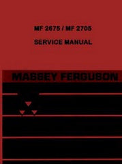 Massey Ferguson MF 2675 2705  MF2675 MF2705 Tractor Shop Service Manual