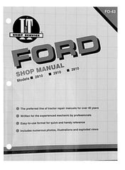 SHOP MANUAL Ford 2810 2910 3910 Tractor