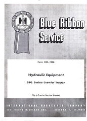 International 340 Crawler Hydraulic Service Manual IH