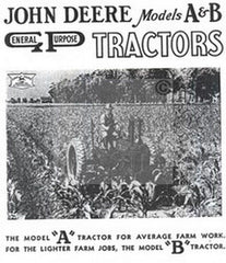 John Deere Model A and B General Purpose Sales Brochure