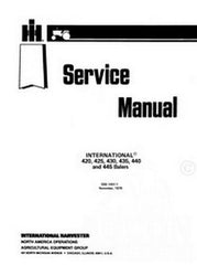 INTERNATIONAL 440 445 420 425 Twin Baler Service Manual