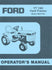 Ford YT 16H Yard Tractor Owner Operators Manual 9607481