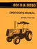 ALLIS CHALMERS 8010 8030 Diesel Operators Manual AC