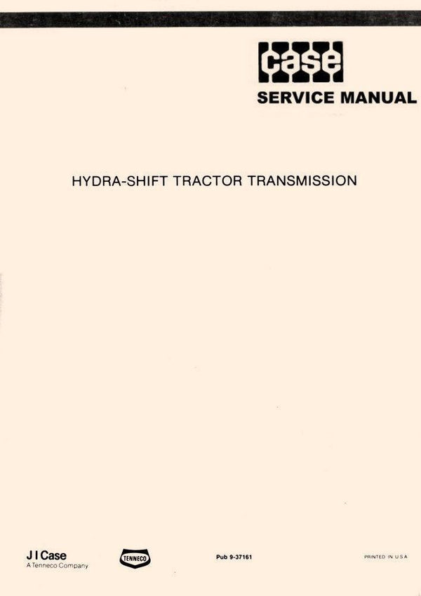 Case 770 780 880 990 885 1200 1210 1410 1412 Hydra-Shift Tractor Service Manual