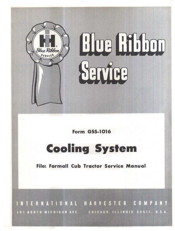 International Farmall Cooling System Service Manual