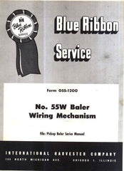 INTERNATIONAL 55W 55 Baler Wiring Mechan Service Manual