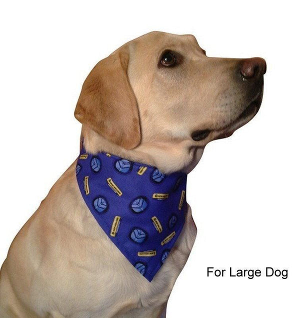 New Holland Tractor Logo Dog Bandanna Scarf - Large Dog Gift