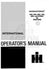 INTERNATIONAL 1566 and 1568 Owners Operators Manual IH