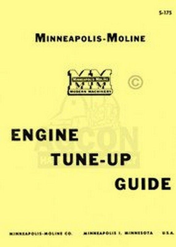 Minneapolis Moline Engine Tune-up Guide Service Manual