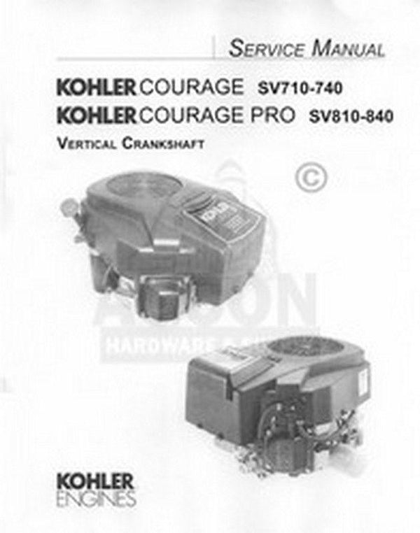 Kohler Courage 20 22 23 24 25 26 27 HP Service Manual