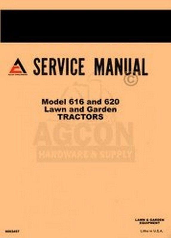 ALLIS CHALMERS 616 620 Lawn Garden Service Shop Manual