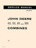 John Deere 45 55 95 105 Combine Service Manual SM-2054