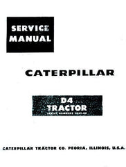 CATERPILLAR D4 D-4  Tractor Service Manual 78A1- Up CAT