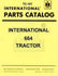 FARMALL International 664 Parts Catalog Manual TC-161