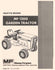 Massey Ferguson MF-1200 MF1200 Garden Tractor Parts Book Manual