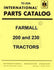 Farmall International 200 & 230 Parts Catalog Manual IH