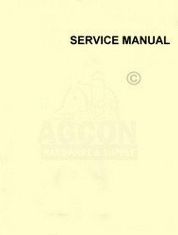 ALLIS CHALMERS Forage Harvester Service Manual AC