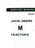 John Deere M  Tractor Service Repair Shop Manual 2001