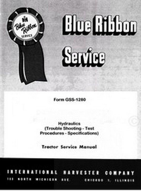 Farmall International Hydraulic Trouble Service Manual